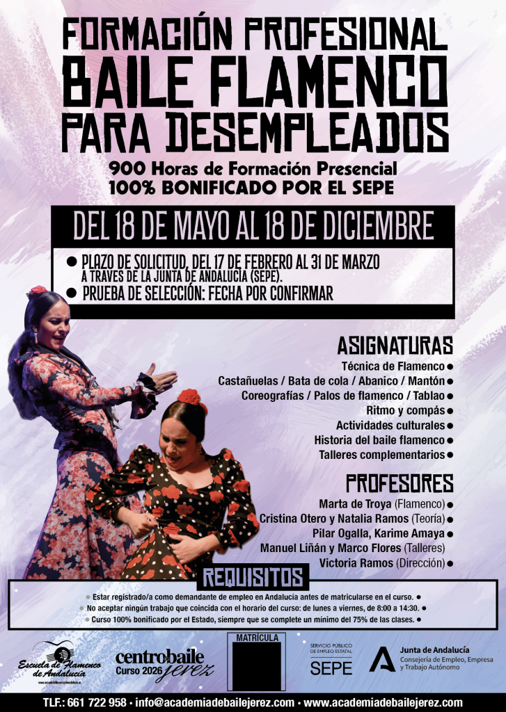Curso baile flamenco desempleados